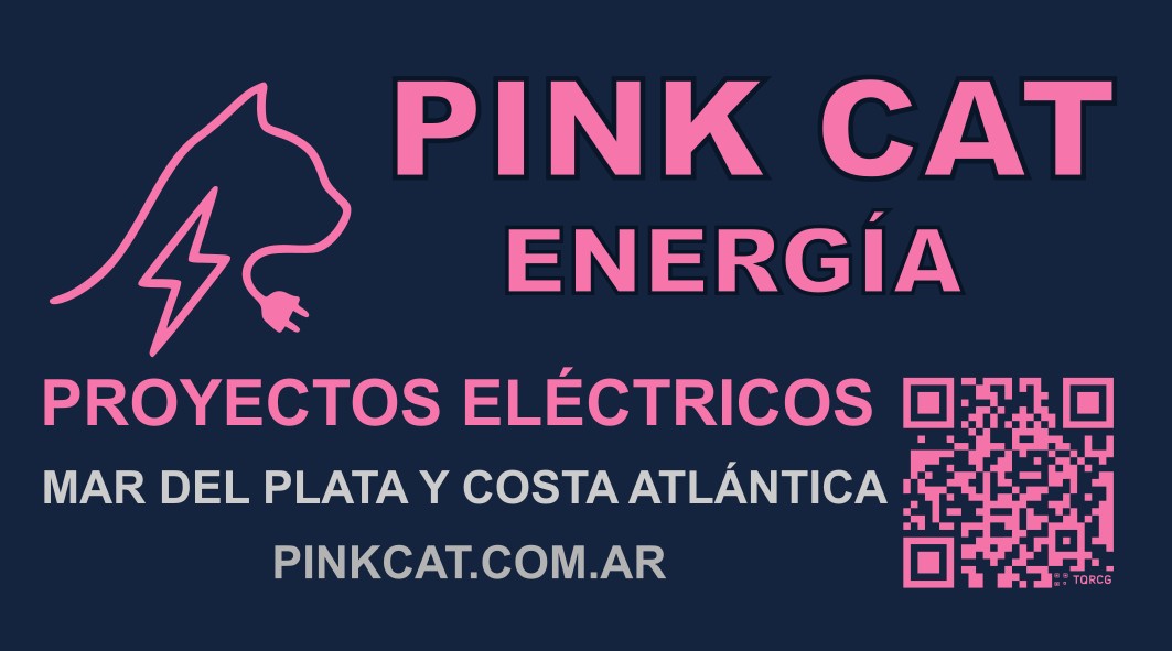 Tarjeta de Contacto - Pink Cat Energía